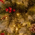 thumbnail image 2 of Resenkos 7ft Pre-Lit Christmas Tree - 70 Red Berries 70 Pine Cones, Changeable Lights & Auto-Stretching Branches, Ideal for Home/Office/Parties, Green, 2 of 11