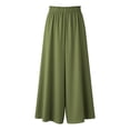 thumbnail image 3 of yillto Womens Flowy Pant Wide Leg Palazzo Lounge Long Pants Summer Boho Casual Beach Vacation Outfits, 3 of 7