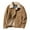 40 Brown, variant on guisaled Sherpa Jacket Mens Winter Warm Jackets Fleece Lined Trucker Jacket Lapel Collar Button Down Casual Cargo Jackets