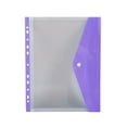 thumbnail image 2 of JingChun Binder Pocket Organizer Folders, 1 Pack Expandable Folders Plastic Envelopes Binder Folders with 11 Holes, Document Pouch with Snap Button and Label for School office Home, 2 of 6