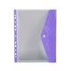 thumbnail image 2 of Bolsa Transparente para Carpetas de Hojas Sueltas A4 | Bolsa de Plástico con 11 Orificios | Organizador de Documentos Multicolor con Cierre a Presión | Carpeta de Oficina Resistente para Recibos, Fac, 2 of 6
