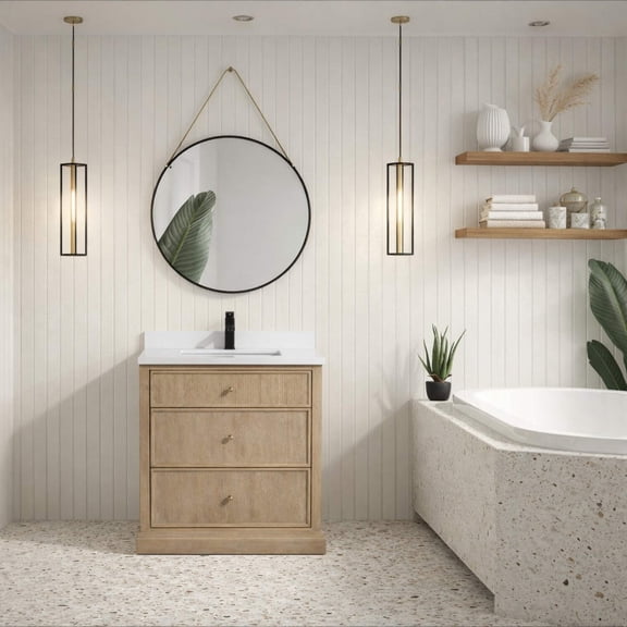 Redondo 30" Bathroom Vanity Ash Oak