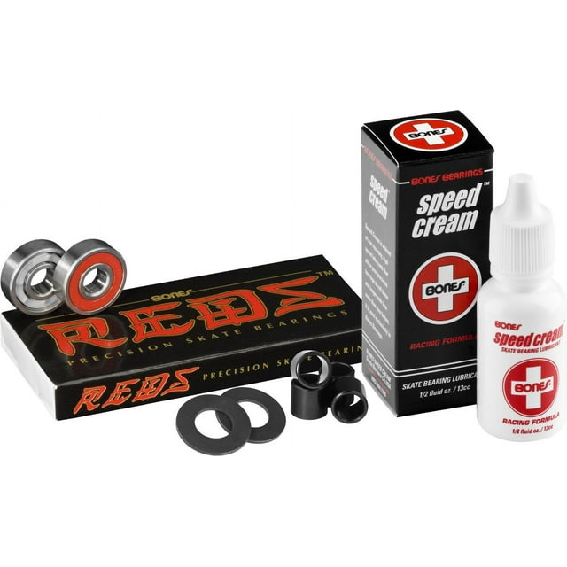 Bones Bearings Bones Reds Con Espaciadores De Rodamientos Arandelas De Eje Y Bones Speed Cream