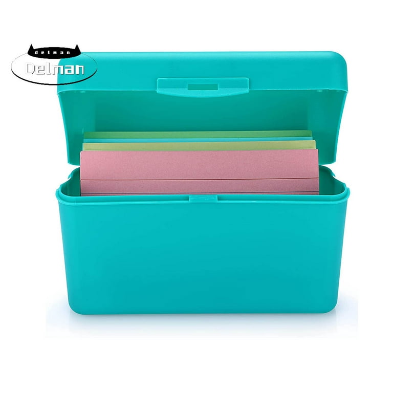 SIYOMG 4x6 Index Cards Clear Plastic Holder Organizer Pouches Book Binder, 2 Pack Cards Sleeve Storage Protector for School Office Study Notes