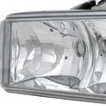thumbnail image 5 of Spec-D Tuning Chrome Headlights + Chrome LED Bumper Lights Compatible with 1998-2004 Chevy S10, Blazer, Left + Right Pair Headlamps Assembly, 5 of 7