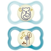 MAM Air Night Pacifier, 6+ Months, Boy, 2 Pack