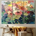 thumbnail image 4 of Contemporary Canvas, Colorful Printed, Modern Poster, Acrylic Printed, Colorful Abstract Art Canvas, Abstract Flower Printed Canvas, Canvas Wall Decor - Black Framed, 4 of 9