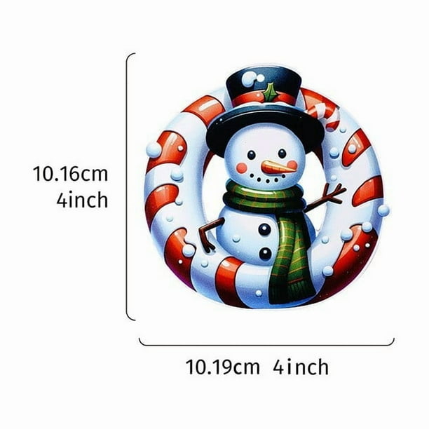Custom Personalized Christmas Ornament with Snowman Santa Hat Design, Festive Holiday Tree Hanging Decoration for Family Gift Giving, Home Party Decoration, Memorial Keepsake