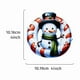 thumbnail image 1 of Custom Personalized Christmas Ornament with Snowman Santa Hat Design, Festive Holiday Tree Hanging Decoration for Family Gift Giving, Home Party Decoration, Memorial Keepsake, 1 of 2