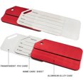 thumbnail image 3 of Etiquetas de aluminio para equipaje para dispositivos de reconocimiento de equipaje de metal (5 en rojo), 3 of 5