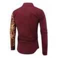 thumbnail image 3 of Camisa Casual Estampada De Manga Larga Para Hombre, 3 of 3