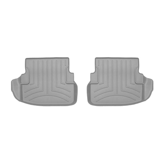 WeatherTech Custom Fit FloorLiners compatible with Mercedes C-Class, AMG C 63 Coupe, C-Class Coupe, AMG C 63, AMG C 43, AMG C 43 Coupe - 2nd Row (2-Piece Liner), Grey