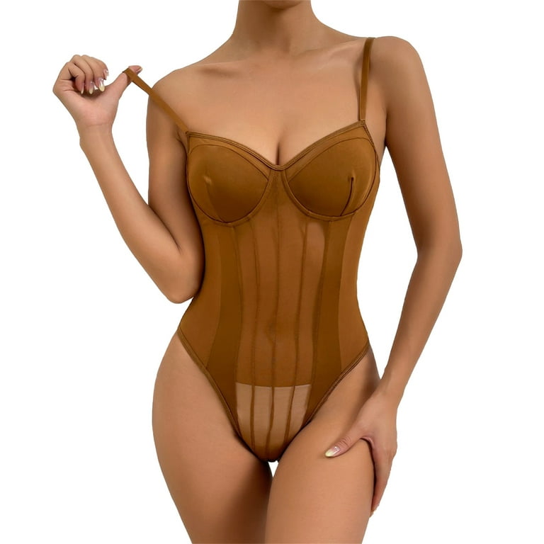 Pimfylm Plus Size Bodysuit For Women Women Lingerie One Piece
