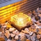 thumbnail image 4 of 5 Pcs Solar Glass Brick Light Ice Cubes Lights LED Landscape Light for Christmas Outdoor Path Road Yard (Warm White), 4 of 5