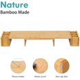thumbnail image 3 of WELL WENG Dual Monitor Stand Riser Length Adjustable for Home Office and School 3 Shelf, 3 of 5
