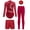 Burgundy, variant on YiZYiF Girls 4Pcs Active Training Clothes Set for Gymnastics Figure Skating Dance Ballet Leotard Unitard Black 16