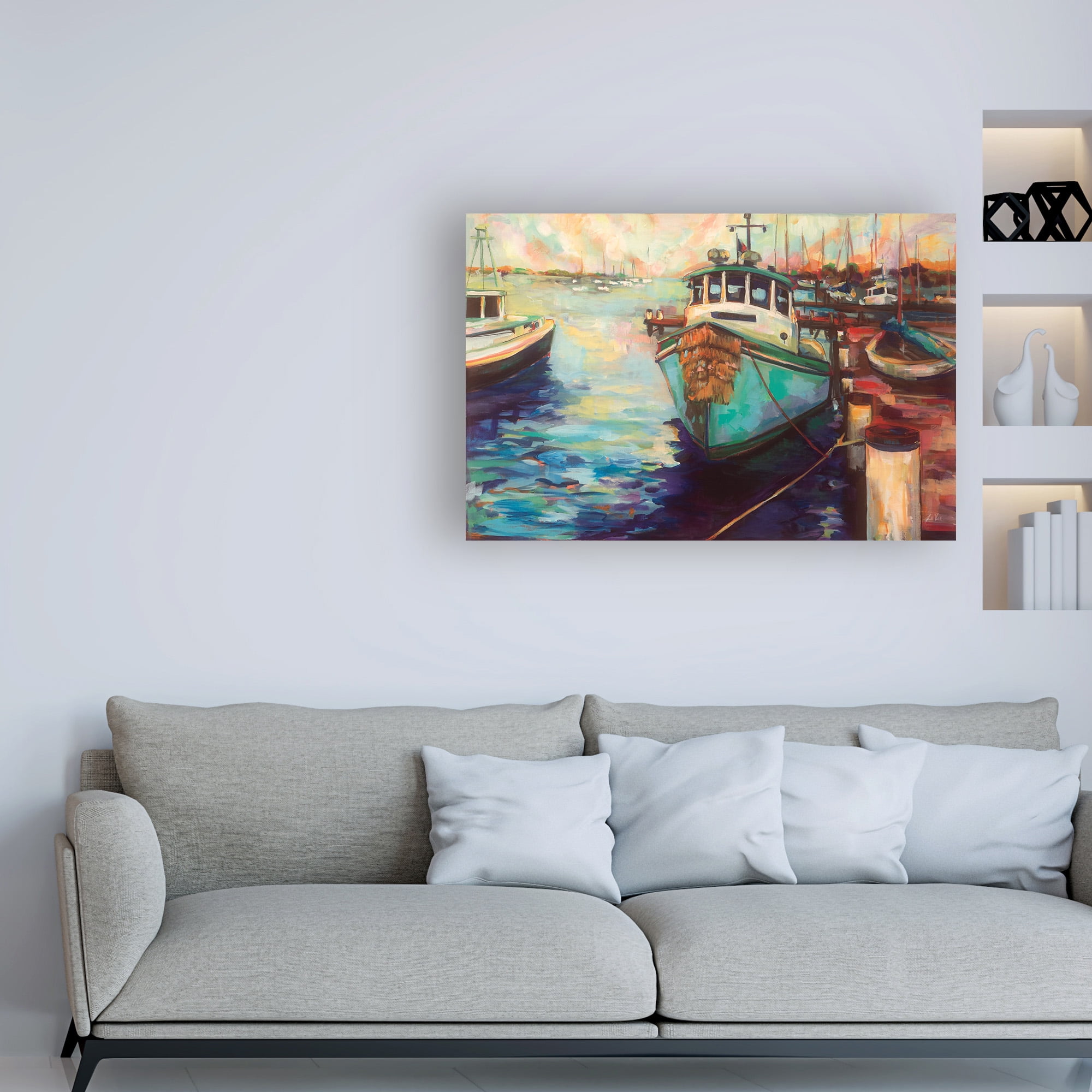 Trademark Fine Art 'At Fords' Canvas Art by Jeanette Vertentes