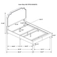 thumbnail image 2 of Tamarac Upholstered Queen Panel Bed Beige, 2 of 6