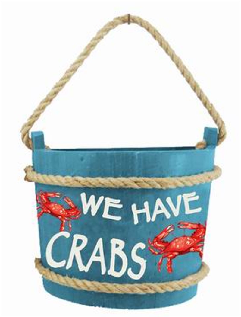 We Have Crab Hanging Bucket Wall Decor
