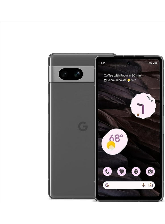 Google Pixel 7a - 5G smartphone - dual-SIM - RAM 8 GB / Internal Memory 128 GB - OLED display - 6.1" - 2400 x 1080 pixels (90 Hz) - 2x rear cameras 64 MP, 13 MP - front camera 13 MP - charcoal