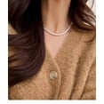 thumbnail image 5 of Cterwk 1PC Pearl Necklace for Women,3-14MM Round Pearl Choker Necklace Wedding Pearl Necklace Jewelry for Women, 5 of 7