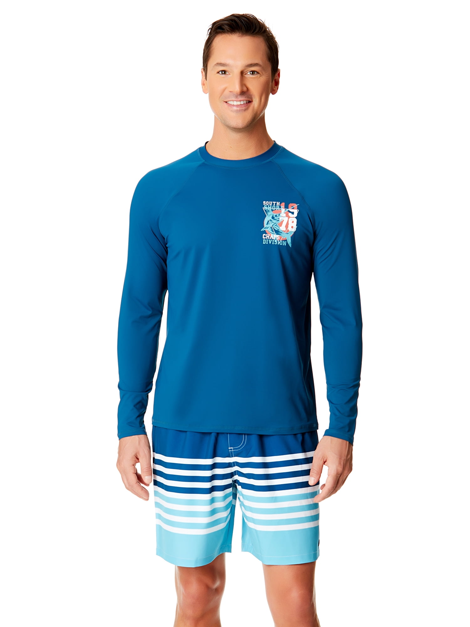 Chaps Men's & Big Men's Swim Trunks with UPF50+, 7" Inseam, Sizes S-3XL