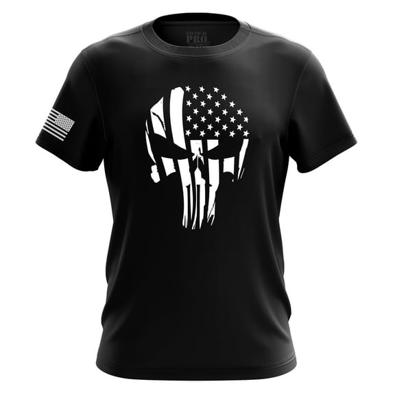 American Flag Patriotic Men’s T-Shirt, Lightweight Classic Fit Short Sleeve Shirt