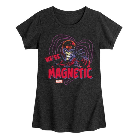 Marvel X-Men - Valentine Were Magnetic - Toddler And Toddler And Youth Girls Fitted Short Sleeve Graphic T-Shirt