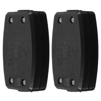 2 Pcs Waterproof Junction Box Outdoor Plug Protector Cable Connector Black