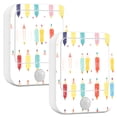 thumbnail image 2 of Pencils Night Lights Plug into Wall LED with Auto Light Sensor Warm Light for Kids Hallway Bedroom Living Room Kitchen Bathroom Set of 2, 2 of 7