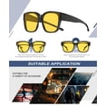 thumbnail image 6 of KALIYADI Night Driving Glasses for Men Women,Night Vision Glasses Fit Over Glasses Sunglasses Anti Glare, 6 of 7