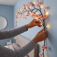 thumbnail image 5 of Cherry Blossom Branch LED Light, Ambient LED Light, DIY Shape Light, 63 Inch USB Powered Warm Glow Flexible Vine with Sakura Flowers Decor, for Bedroom Wall Living Room Party Indoor Decoration, 5 of 9