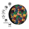 thumbnail image 4 of Honeii Colored Guitars Print Tire Covers, Waterproof Anti-UV Sun Snow Rain Tire Covers for Trailers, RV, Camper, SUV, Truck-17 inch, 4 of 6