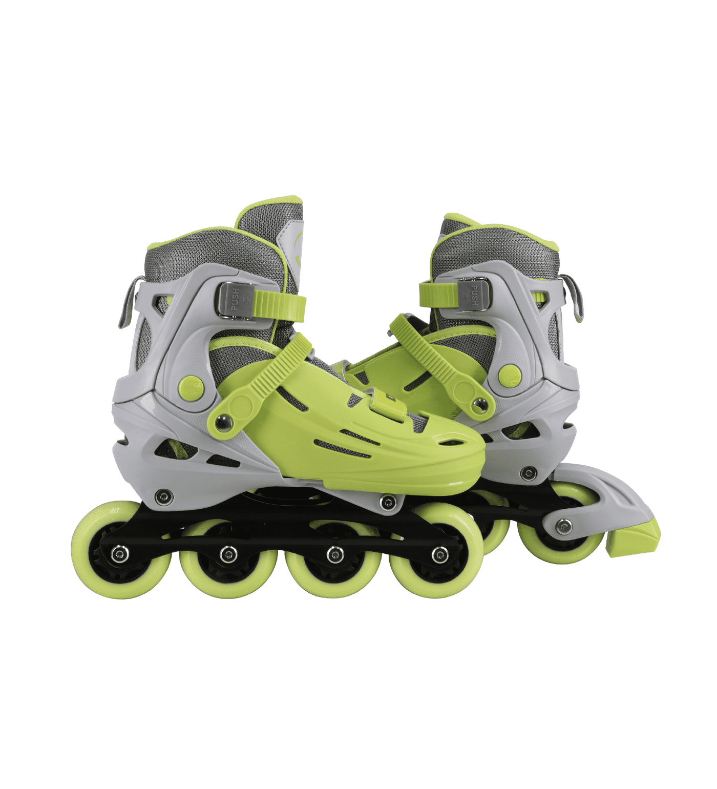 C7skates Adjustable Kids Inline Skates with Light Up Wheels (Flash, Size M)