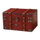 thumbnail image 1 of Joyero de madera, portátil, de escritorio, para guardar joyas, broches Rojo, 1 of 9