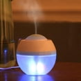 thumbnail image 2 of 500ML Mini Humidifier Ultrasonic Diffuser Wood Grain Aromatherapy Oils Humidifier Aroma Lamp LED with 7 Colors Free SPA for Yoga Bedroom Office, 2 of 4