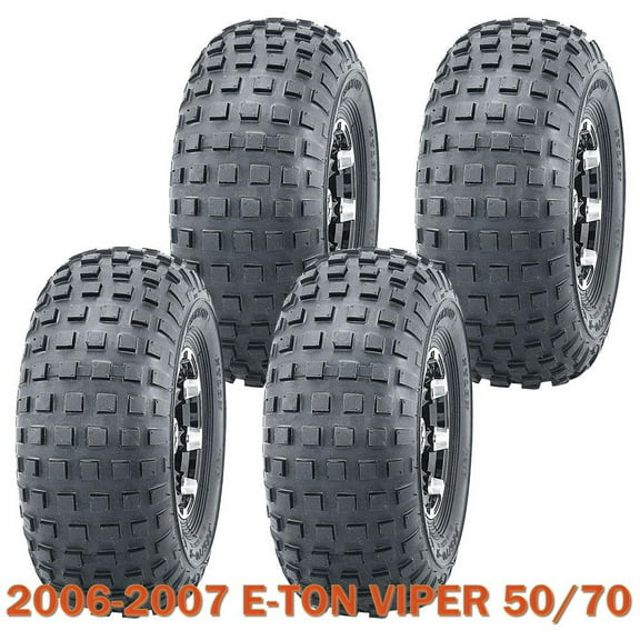 Set 4 Go Kart Tires 145/70-6 145x70x6 fit for 2006-2007 E-TON VIPER 50/70