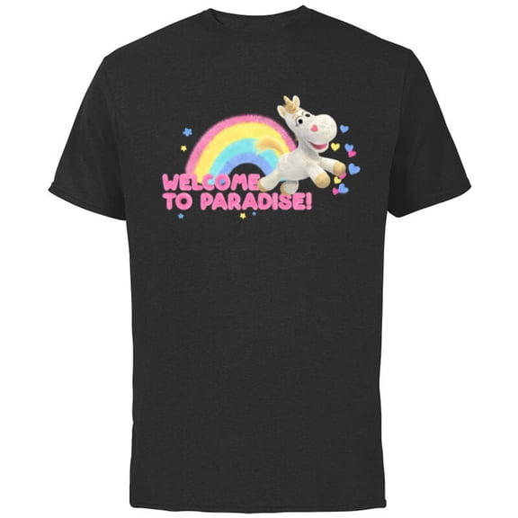 Disney and Pixar’s Toy Story Buttercup Unicorn Welcome - Short Sleeve Cotton T-Shirt for Adults - Customized-Black