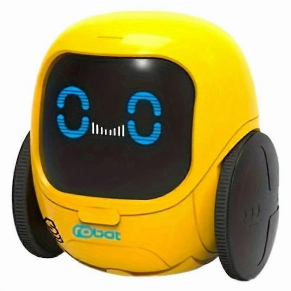 robot Télécommandé Rotatif Dansant Jouets Électriques pour Enfants Rond Petit Gros Dessin Animé Lumières Musique