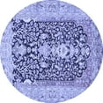 thumbnail image 1 of Ahgly Company Indoor Round Animal Blue Traditional Area Rugs, 6' Round, 1 of 4