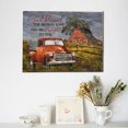 thumbnail image 3 of Rustic Red Truck Canvas Wall Art Old Red Truck Barn Picture Vintage Coutryside Painting Wall Decor Mordern Artwork Prints Home Decorative For Living Room Bedroom Bathroom Framed 12x16inch, 3 of 6