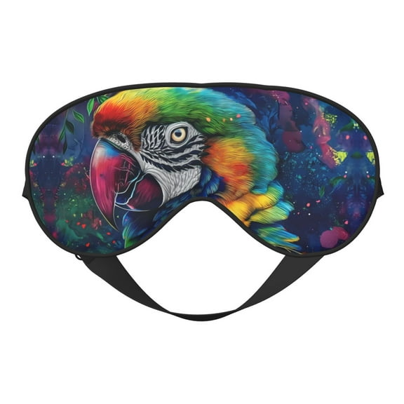 Eye Sleep Mask for Women Men - Vibrant Rainbow Parrot Fantasy Adjustable Soft Buckle Travel Eye Masks for Sleep Mask Blackout, Sleeping Mask for Women Men, Funny Blindfolds for Party Games