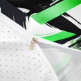 thumbnail image 4 of Homewish Spiral Stripes Twin Duvet Cover,Classic Contemporary Twin Bedding,Black Green,Reversible,2-Piece,1 Duvet Cover and 1 Pillowcase, 4 of 6