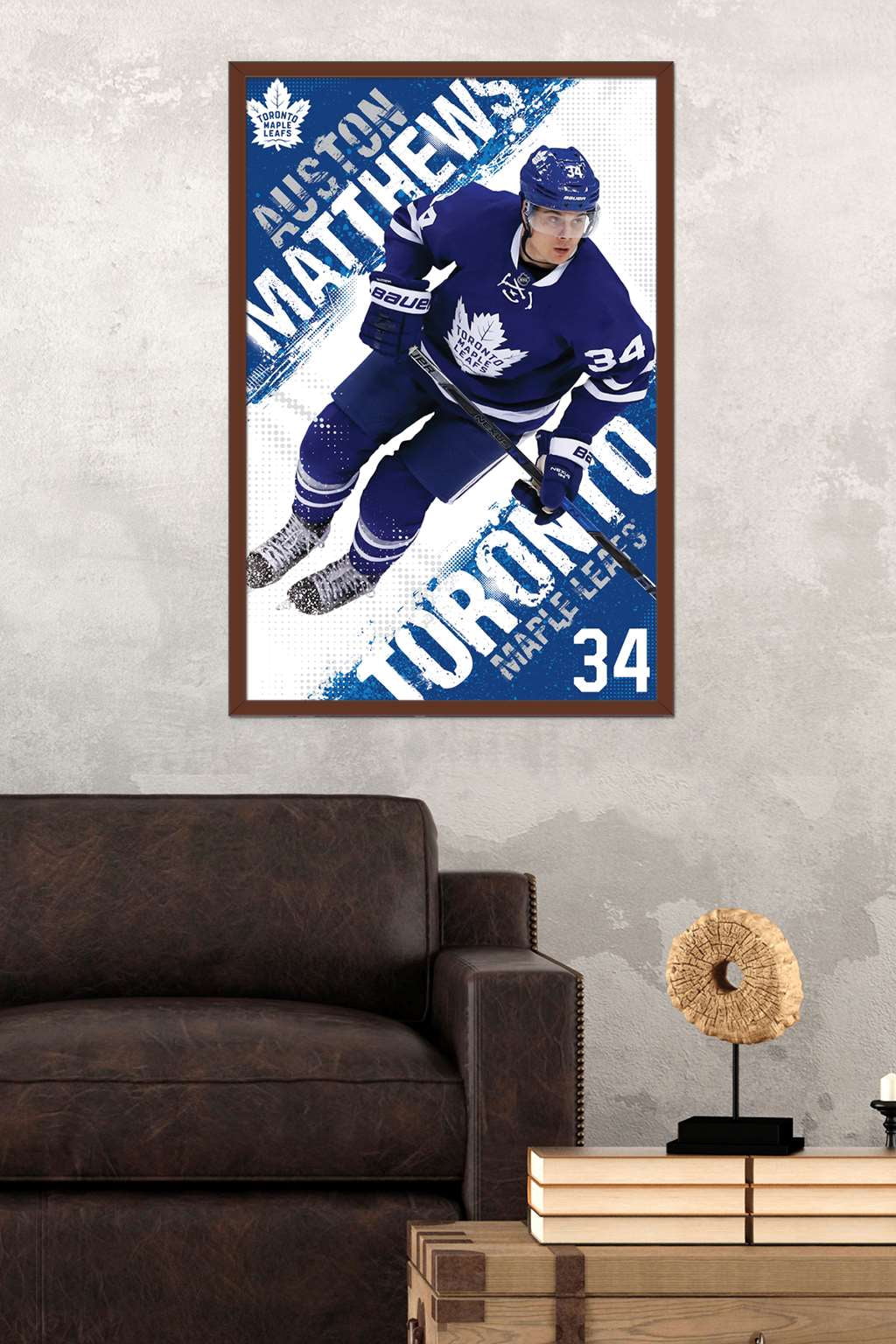 NHL Toronto Maple Leafs - Austin Matthews 16 Wall Poster, 22.375" x 34", Framed