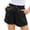 Black#9527, variant on BOOMNY Toddler Girls Casual Shorts Wide Leg Shorts for Girl Trendy Solid Color Buttons Lightweight Loose Fit Soft Summer Shorts With Pocket