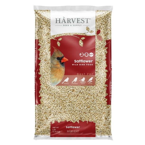 Harvest Seed & Supply Safflower Wild Bird Food, Cardinals' Favorite