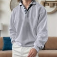 thumbnail image 2 of NOLDARES Mens Knit Polo Sweater Long Sleeve Collared Polo Button Casual Pullover Shirts(GY1,XXL), 2 of 8