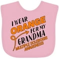 thumbnail image 3 of Inktastic I Wear Orange for My Grandma- Multiple Sclerosis Awareness Boys or Girls Baby Bib, 3 of 4