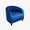 Navy Blue, variant on Accent Chair Club Chair Cozy Armrest Upholstered Velvet Barrel Chair with Solid Legs for Living Room Bedroom Study Waiting Room(Black)