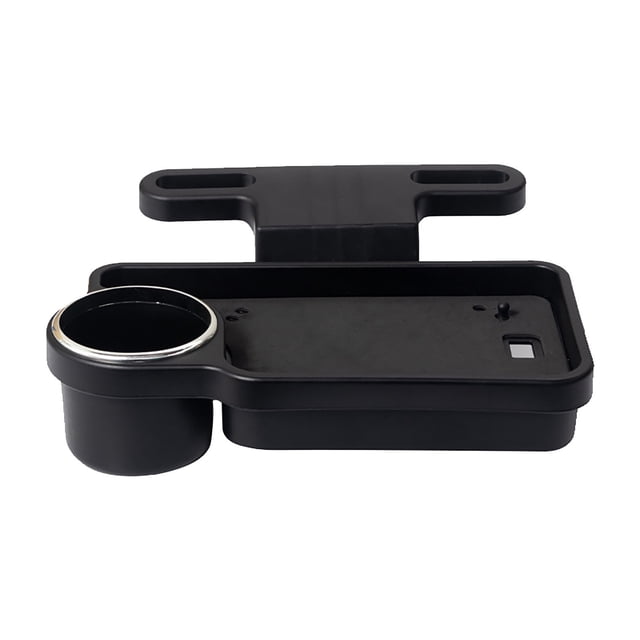 Car Seat Back Tray Foldable Beverage Storage Box With Drainage Design For Rear Seat Dining 25.5 in x 21 in x 9 cm